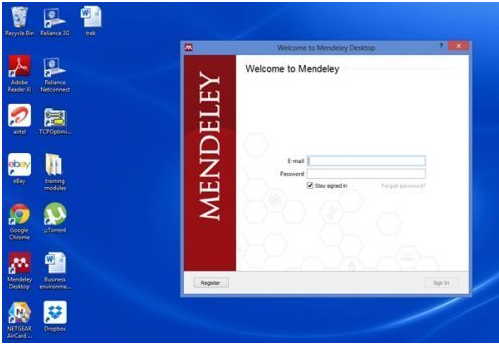 mendeley desktop create reference